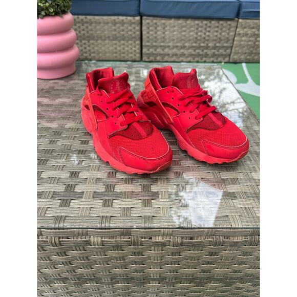 Nike Air Huarache Run Triple Red Sneakers Kids - Picture 4 of 7